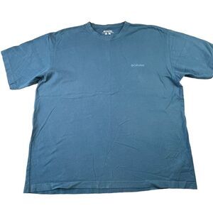 Columbia Sportswear Mens T Shirt Size XL Blue Short Sleeve Shirt‎ AM2667 Outdoor